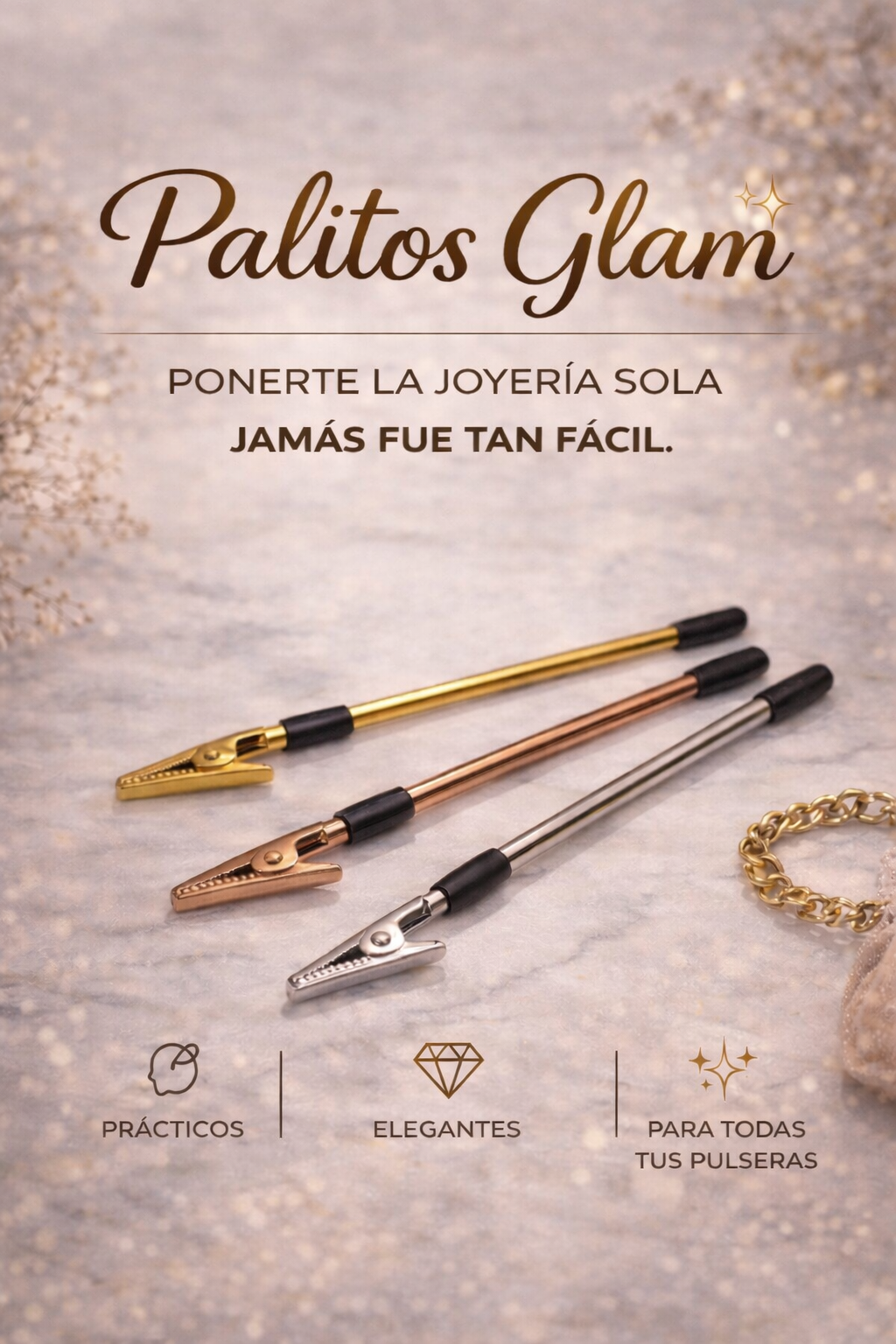 Palitos Glam -Golden Lily