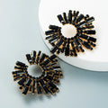 Noir Radiance Statement Earrings