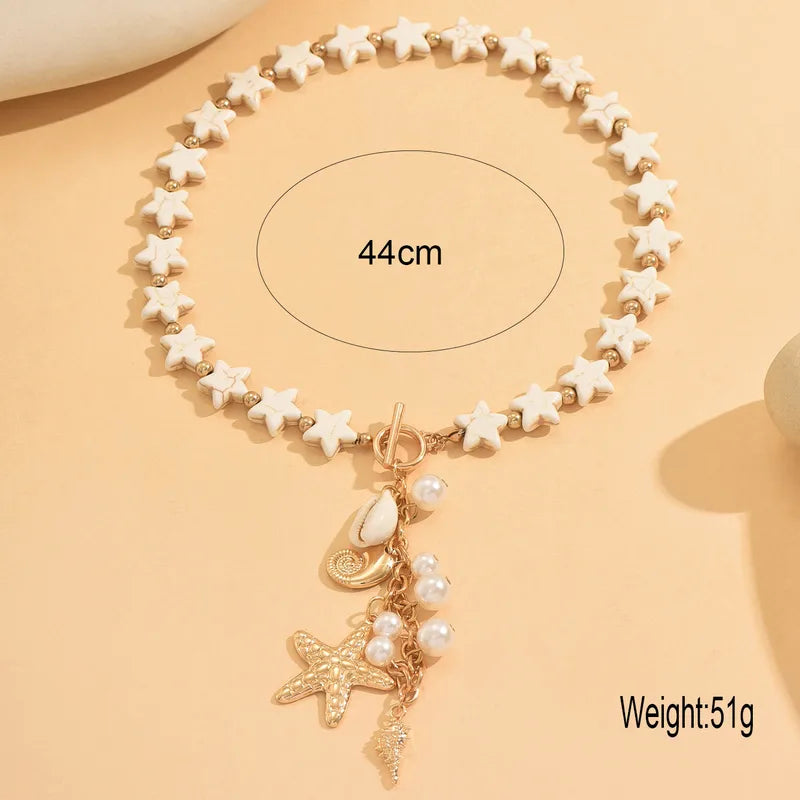Collar Sea Stars | Elegancia Marina – Golden Lily