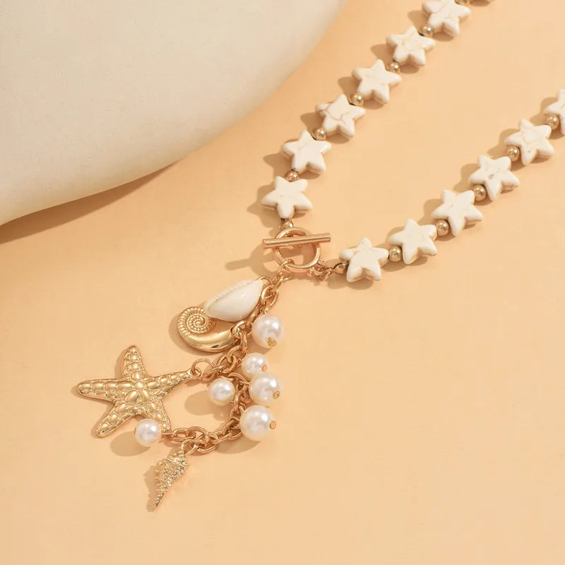 Collar Sea Stars | Elegancia Marina – Golden Lily