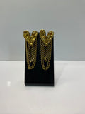 Golden Heart Drip Earrings
