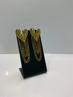 Golden Heart Drip Earrings