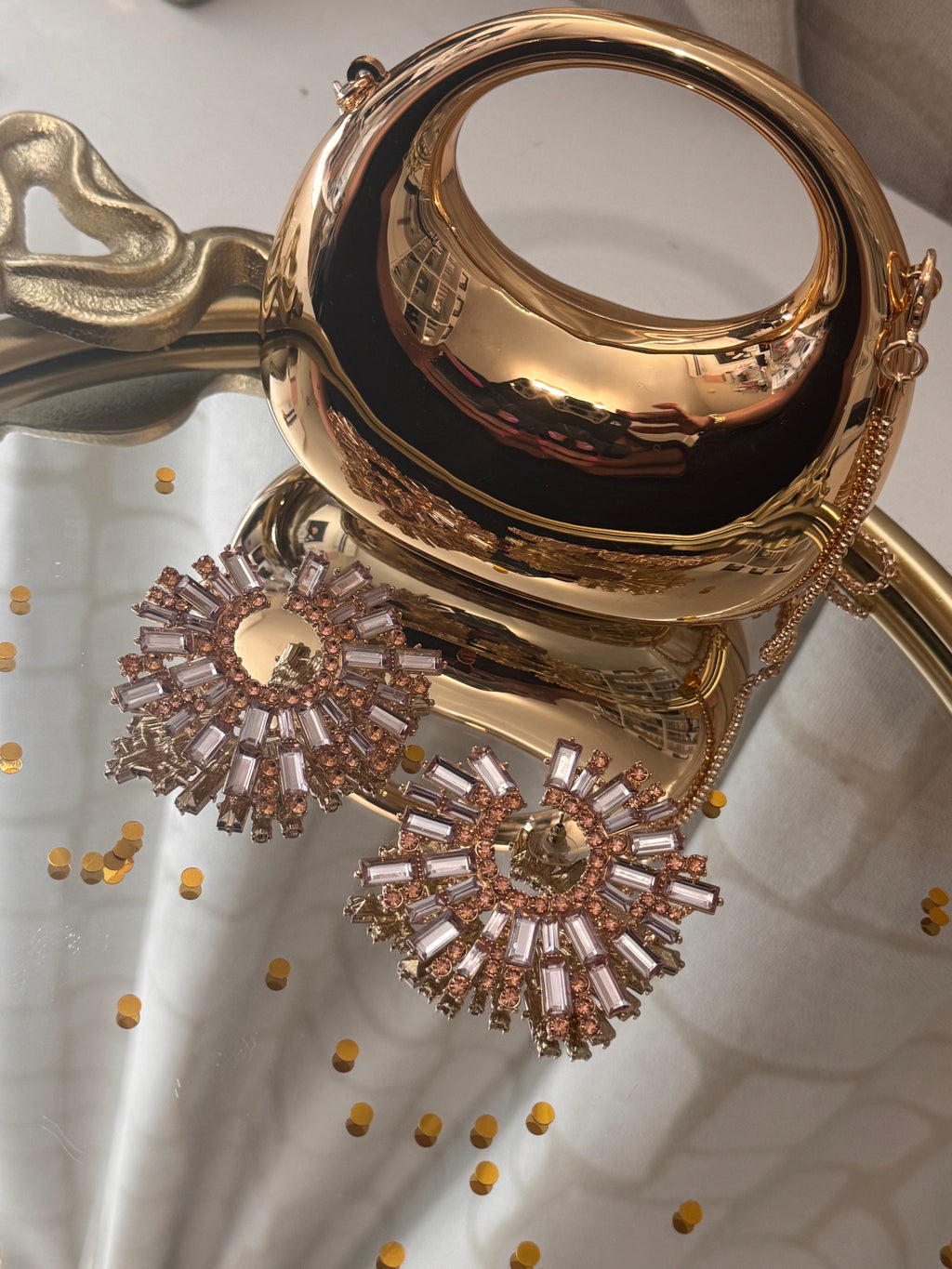 Celestia Crystal Statement Earrings