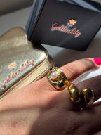 Golden Lily – Sortija Royal Pearl