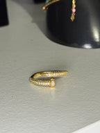 Golden Lily – Sortija Radiant Pavé