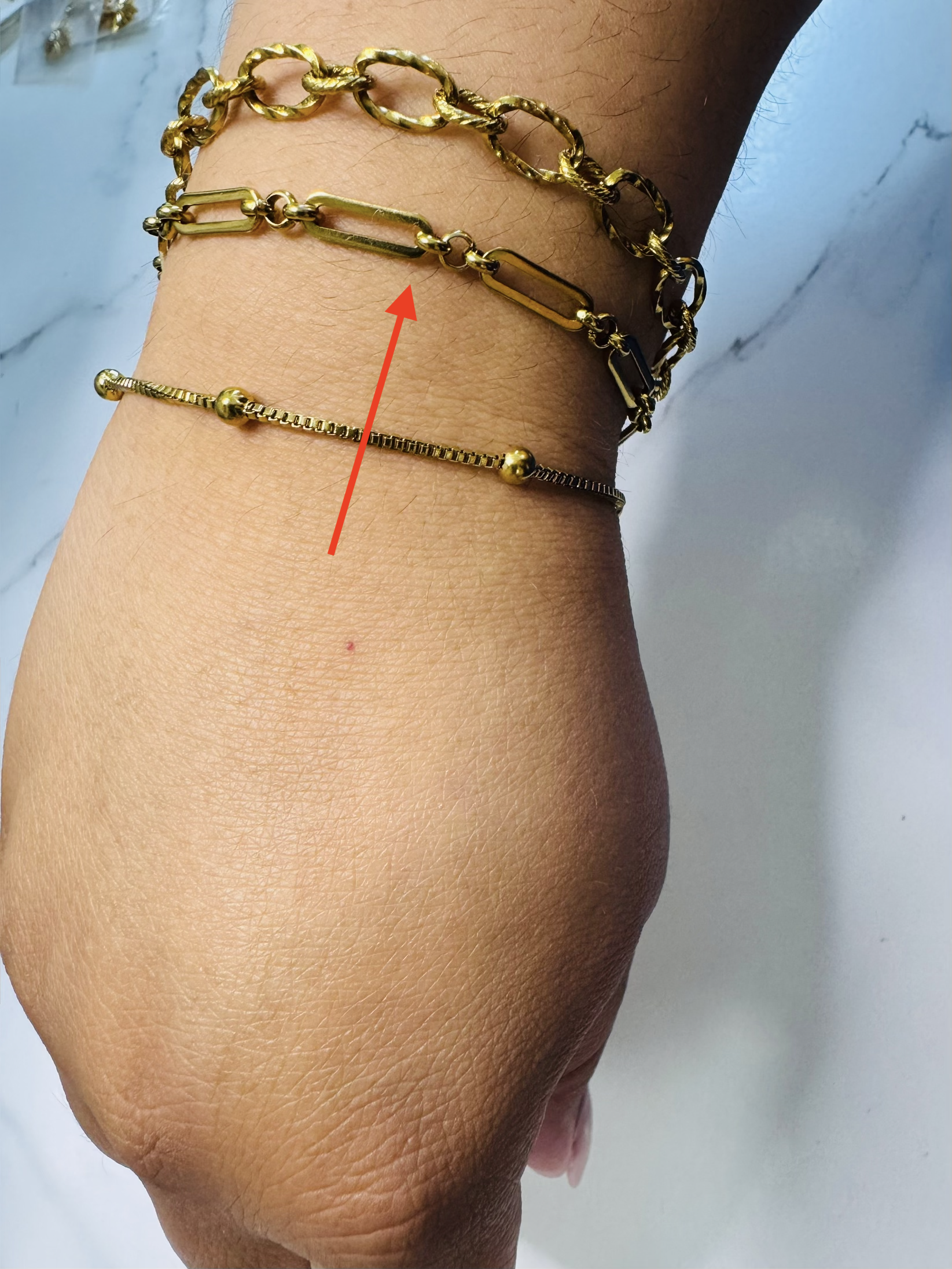 Pulsera Link Dorada | Golden Lily