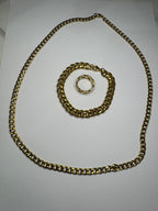 Set Cuban Luxe Gold Unisex