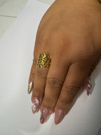 Anillo Hoja Eterna Ajustable