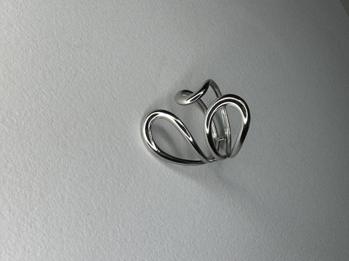Anillo Wave Minimal Ajustable