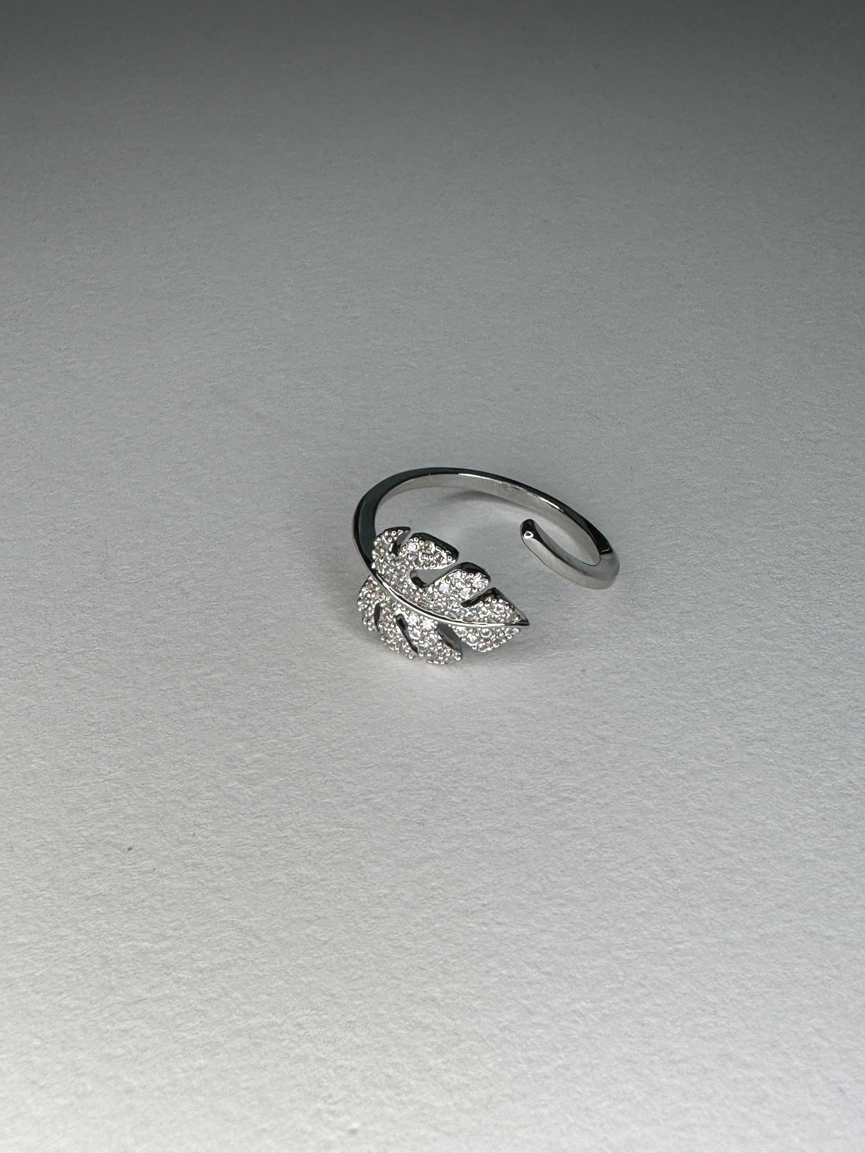 Anillo Leaf Glam Ajustable