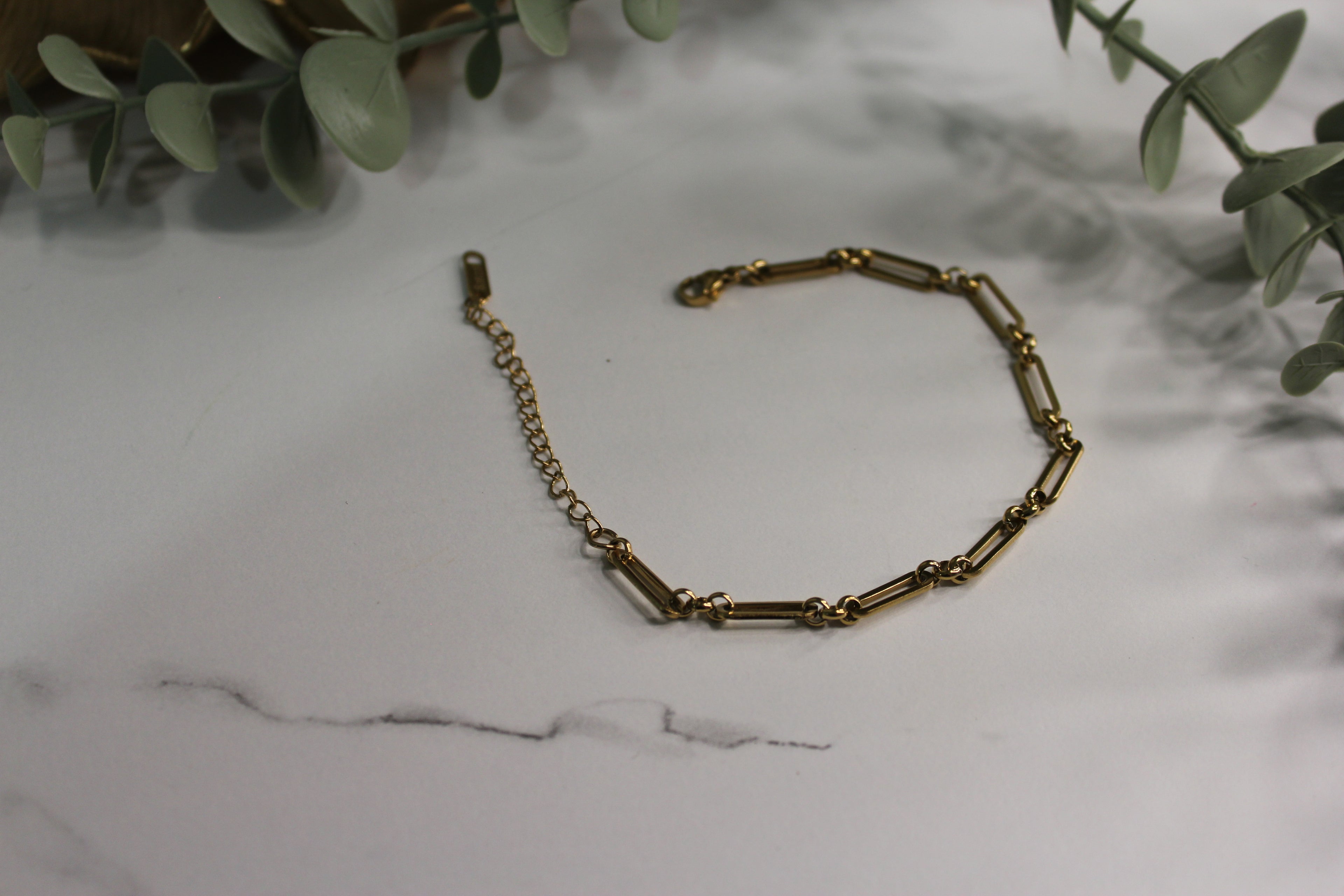 Pulsera Link Dorada | Golden Lily