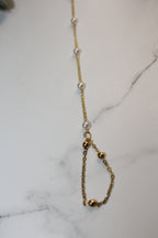Pearl Grace Hand Chain | Timeless Soft Elegance – Golden Lily