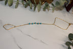 Turquoise Grace Hand Chain | Elegancia Fresca y Delicada – Golden Lily
