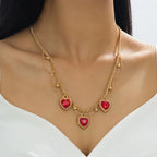 Crimson Amour Heart Set / Elegancia Refinada – Golden Lily