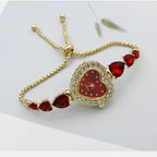 Golden Lily – Reloj Ruby Heart